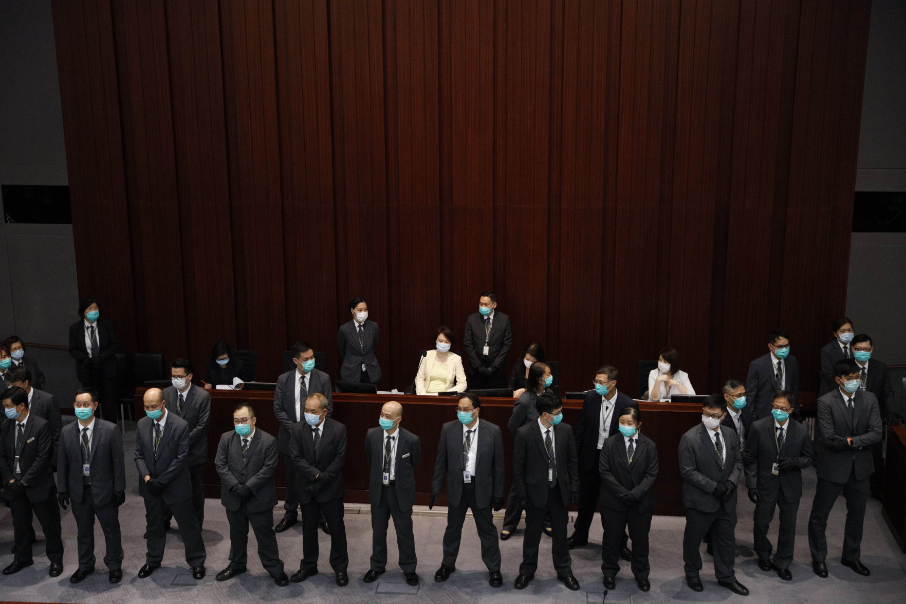 APTOPIX Hong Kong Lawmakers Scuffle